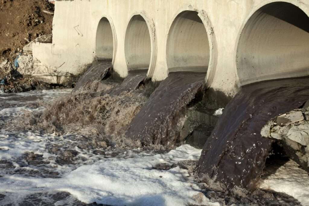 Dirty brown water