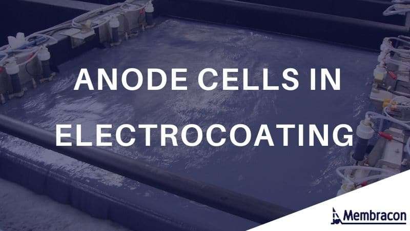anode cells in electrocoating